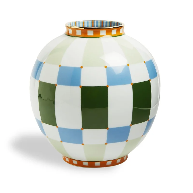 geometric handmade flower vase for living room centerpieces -Bubble Vase in Duomo, Medium