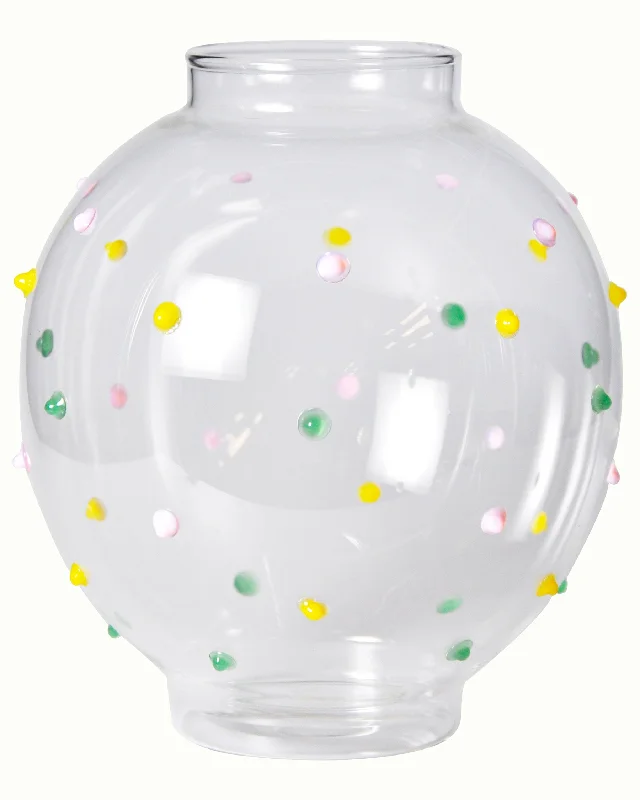 tall decorative crystal flower vase for dining room centerpiece -Kip & Co Smartie Partie Fish Bowl Vase