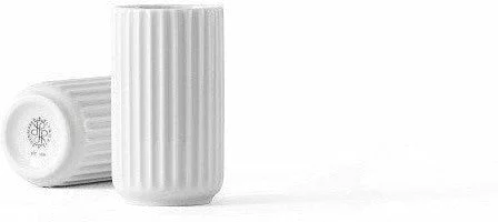 geometric handmade flower vase for modern wedding decor -Lyngby Vase White, 10,5 Cm