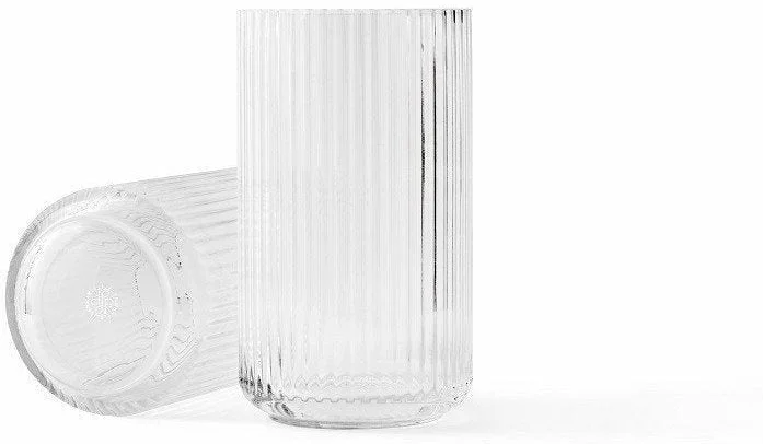 artistic geometric ceramic flower jar for home floral designs -Lyngby Vase Clear Glass, 25 Cm