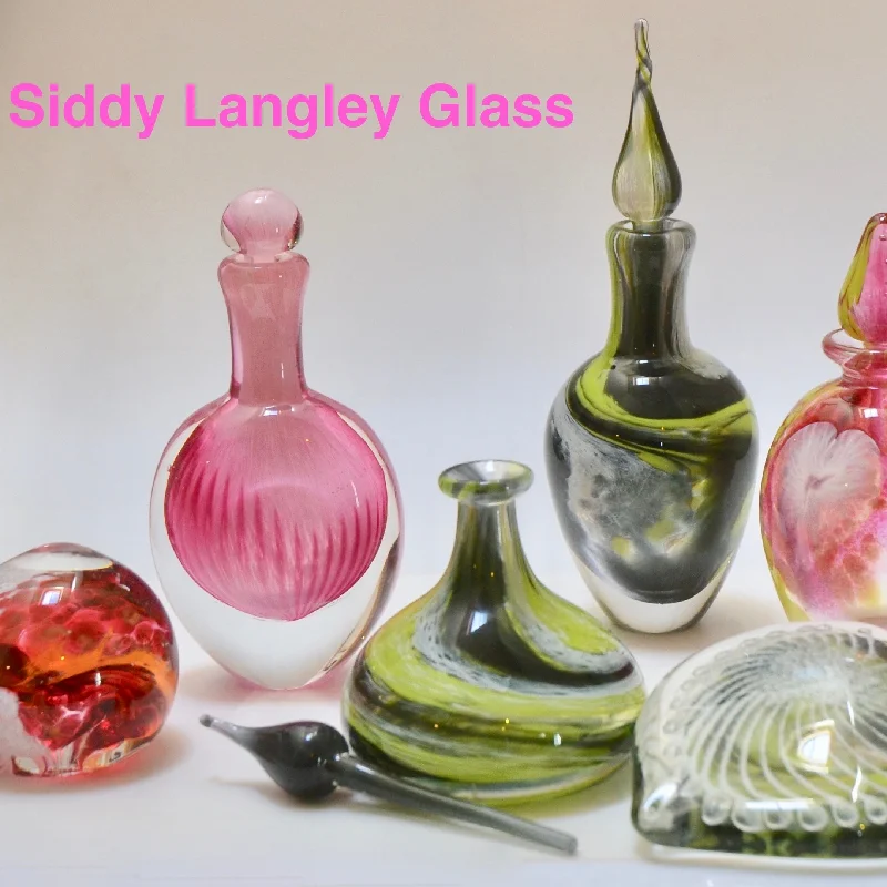 decorative handmade crystal flower vase for modern office -Siddy Langley Glass Gift Voucher