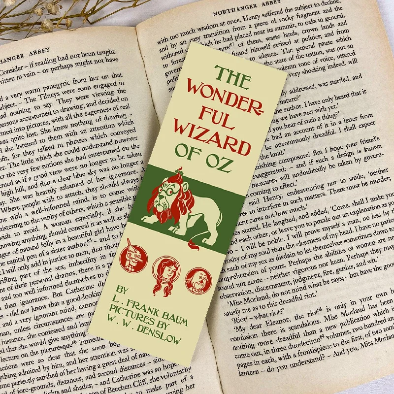 decorative handmade geometric crystal flower vase for home -The Wonderful Wizard of Oz Paper Bookmark