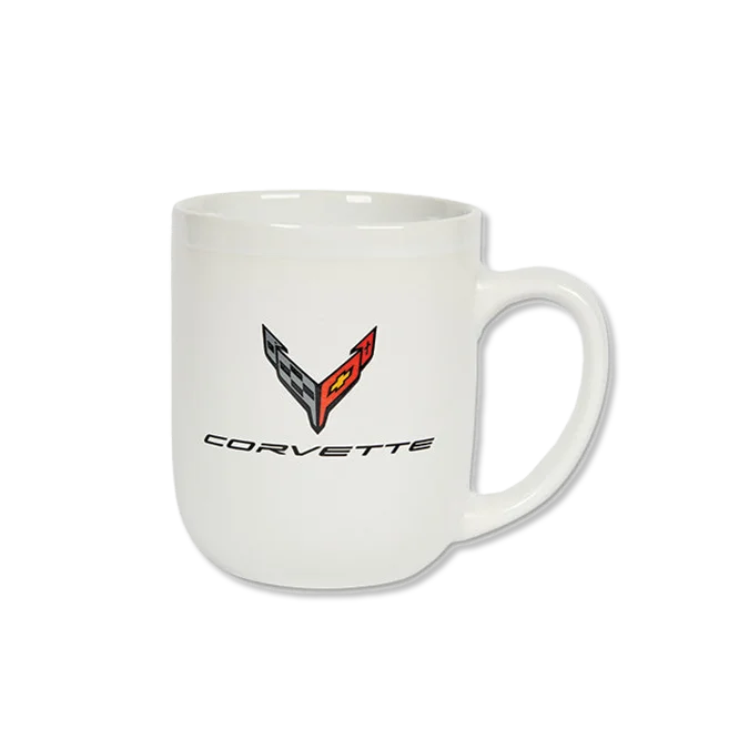 stainless steel coffee cup -Corvette C8 16oz Carbon Flash Modelo Mug