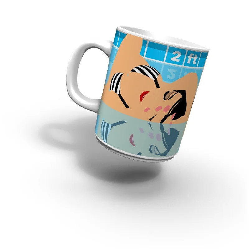 ceramic mug with custom design -BIKINI Coffee Mug