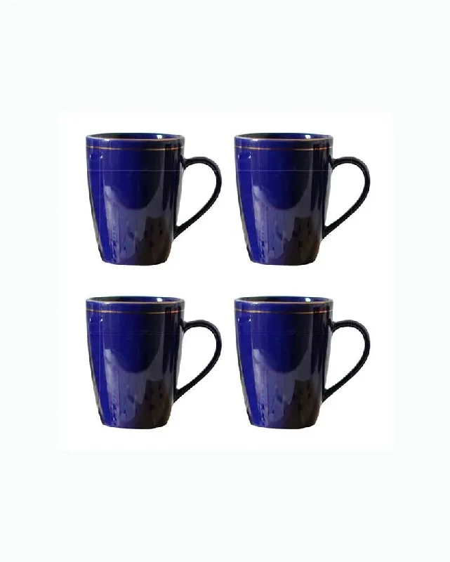 elegant coffee mug -Blue Ceramic Coffee Mug | 360 ml