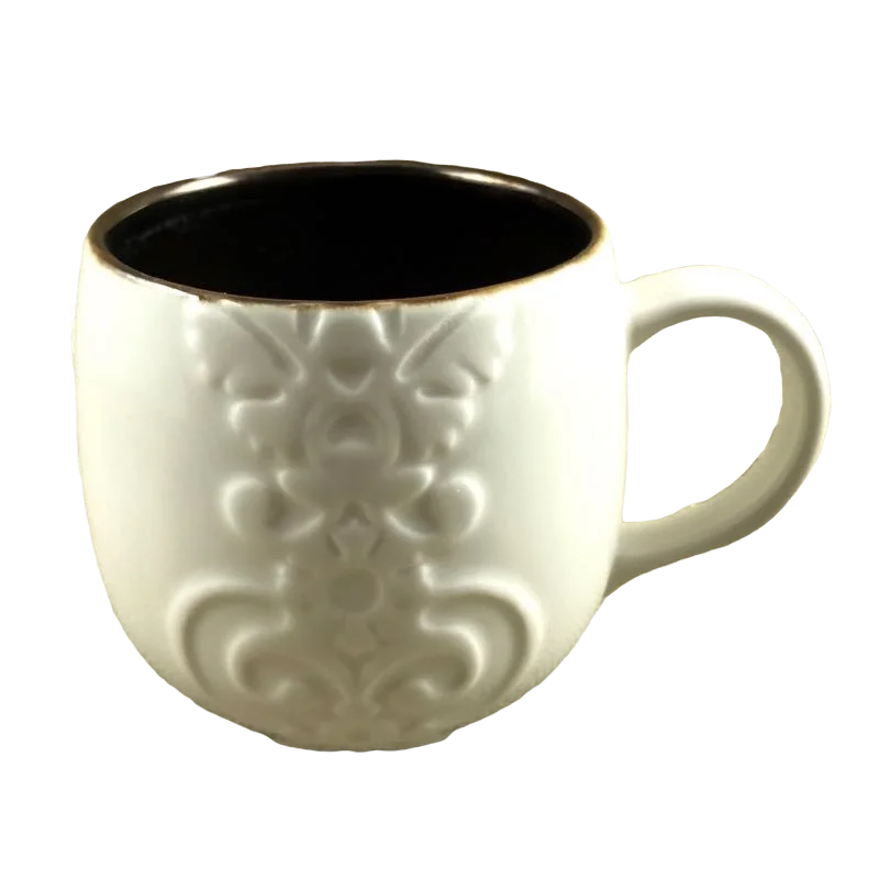 stainless steel coffee cup -Casi Cielo Embossed Floral 12oz Mug 2013 Starbucks