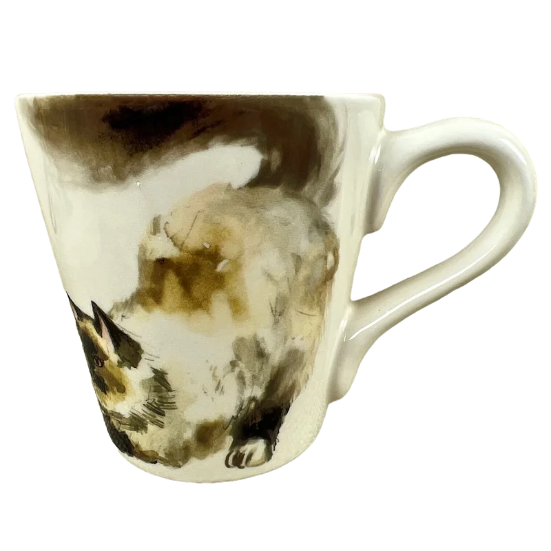 coffee cup with lid for hot drinks -Cat And Butterfly Mug Pier 1 Imports