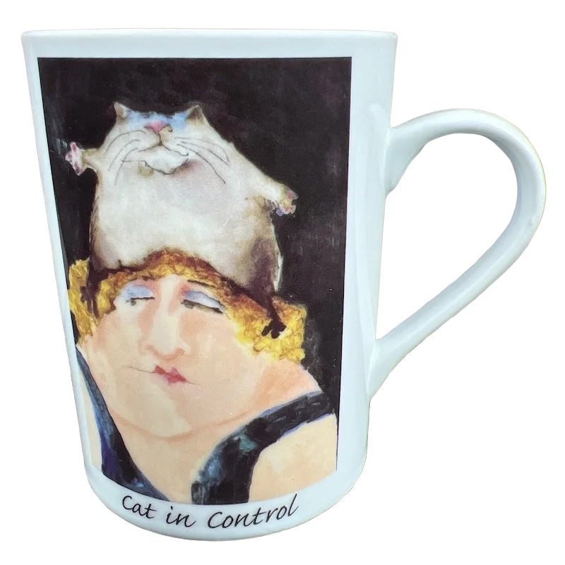 monogrammed coffee mug -Cat In Control Erika Oller Mug