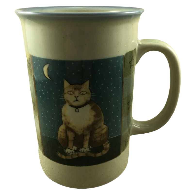 motivational coffee cup -Cat Moon Stars Large Mug Otagiri