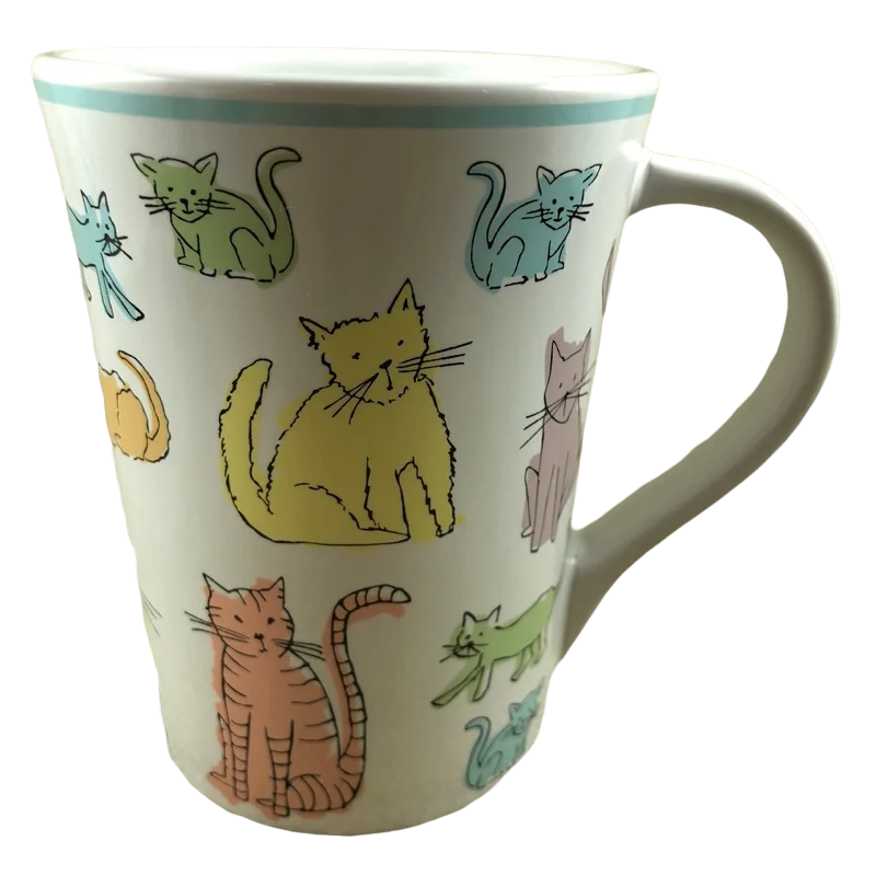 fancy coffee mug -Cat Town Room Creative Mug With Lid Signature Housewares