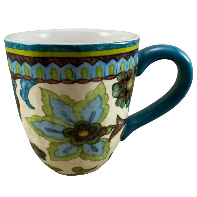 handmade coffee mug for gifts -Catalina Floral Mug Pier 1 Imports