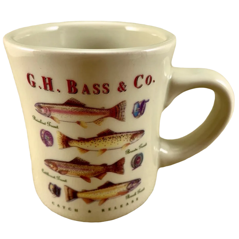 insulated coffee cup for cold drinks -Catch & Release Trout Mug G.H. Bass & Co.