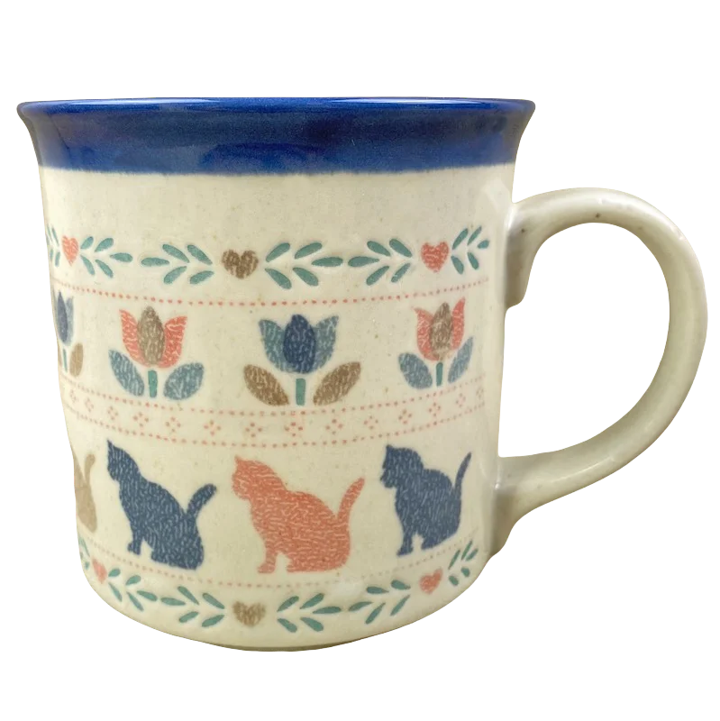 bamboo coffee cup -Cats And Flowers Mug Otagiri