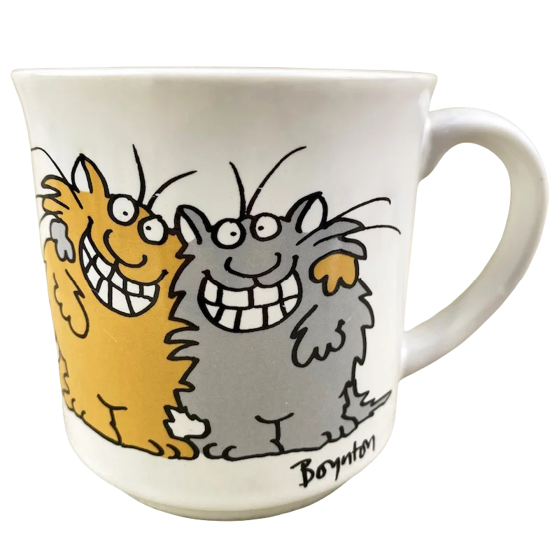 creative mug for gifts -Cats Keep Smiling Sandra Boynton Mug Recycled Paper Products