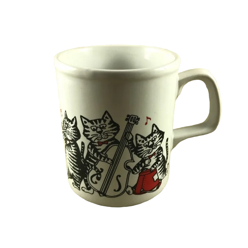 unique coffee cup -Cats Playing Instruments Mug