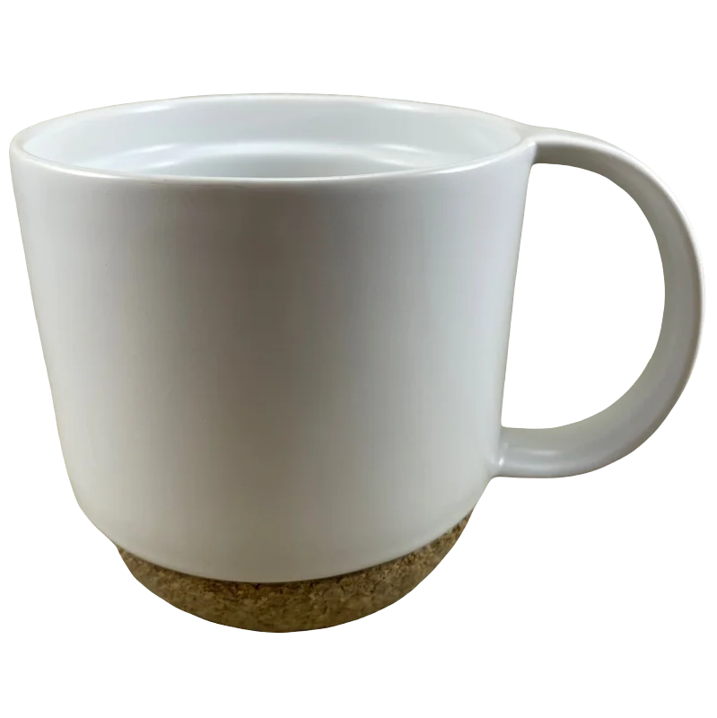 sleek coffee cup for tea -Ceramic With Cork Bottom Mug Starbucks