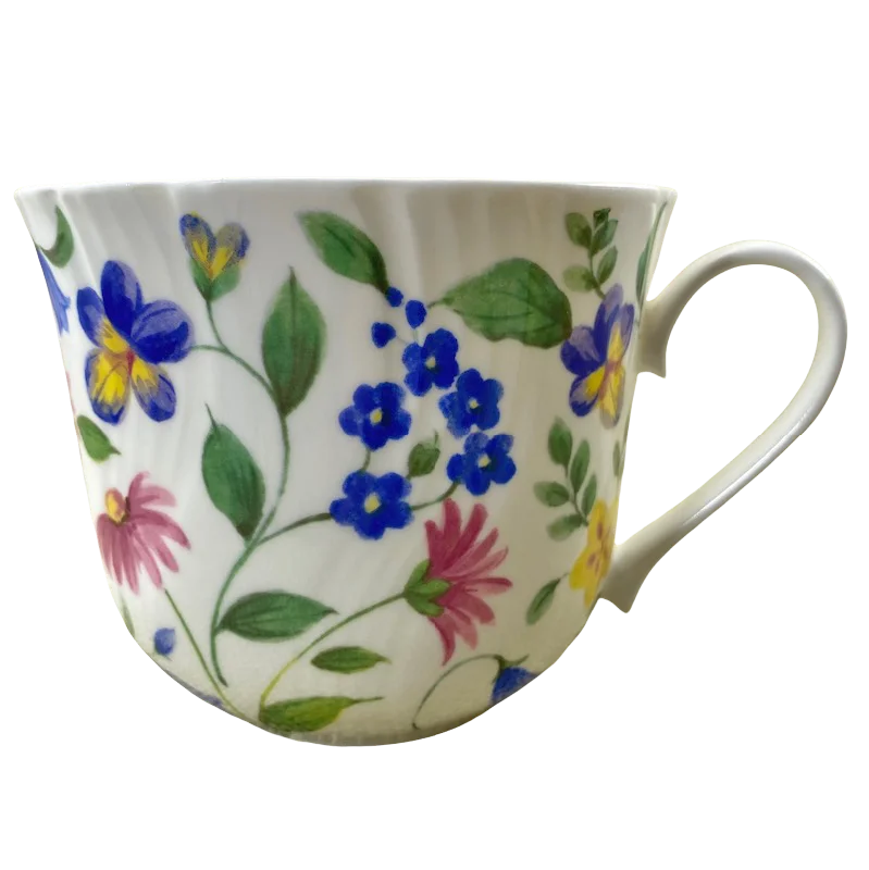 best coffee mug for morning -Chatsworth Floral Mug Roy Kirkham