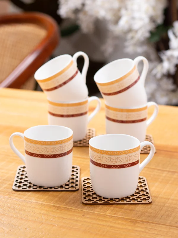 vintage tea mug -Asian Super Coffee & Tea Mugs, 150ml, Set of 6 (S380)