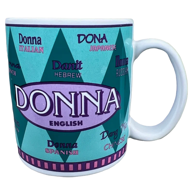 large tea mug for gifts -DONNA International Names Mug Giftcraft