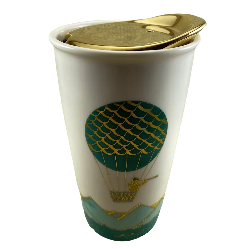 colorful tea cup set -Dot Collection Hot Air Balloon 12oz Tumbler 2014 Starbucks