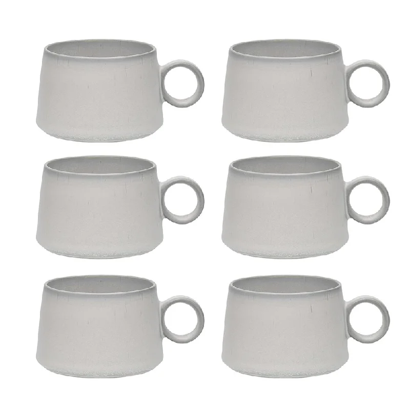 unique coffee cup -Ecology Earth Oyster Mug 380ml Set of 6