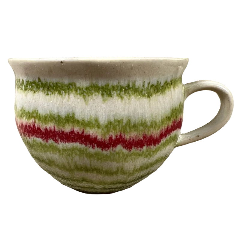 insulated coffee mug for tea -Fa La La Wavy Striped Abstract Mug Crate&Barrel