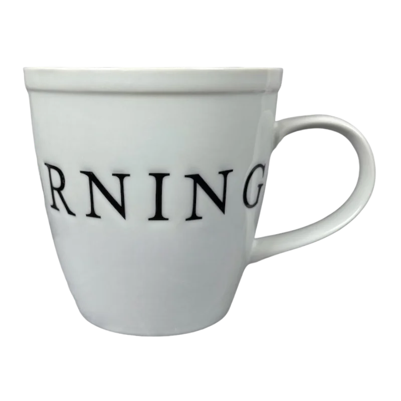 custom printed travel coffee cup -Good Morning Etched Mug World Market