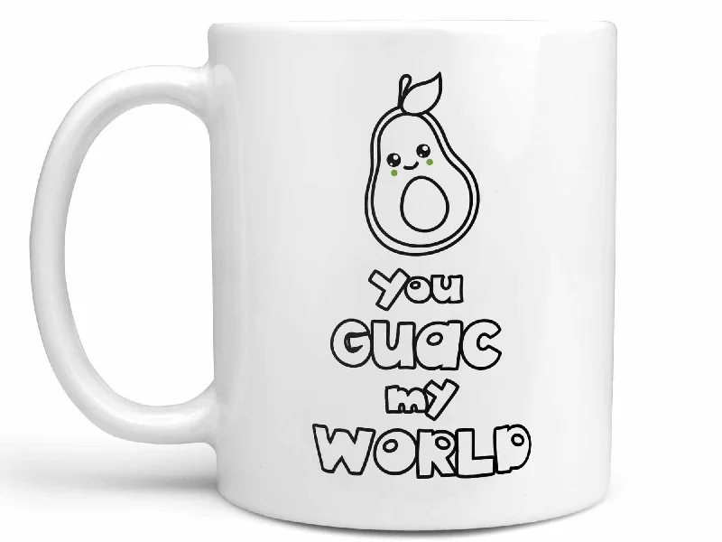 best coffee mug for gifts -Guac My World Coffee Mug