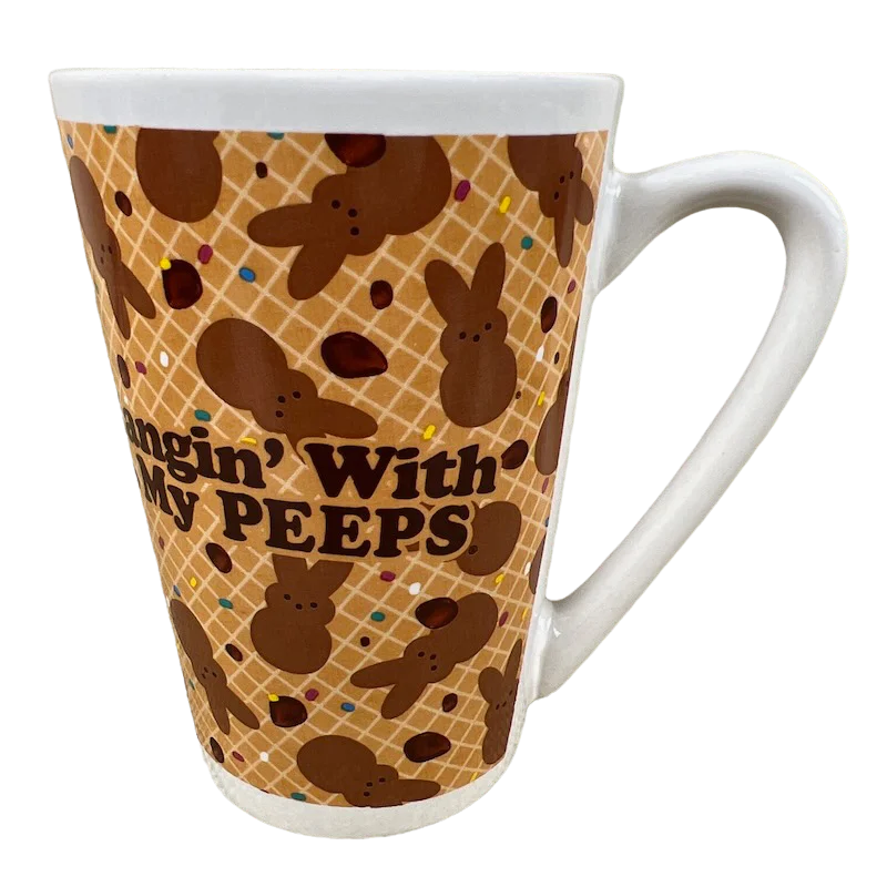 retro ceramic coffee mug -Hangin' With My PEEPS Mug