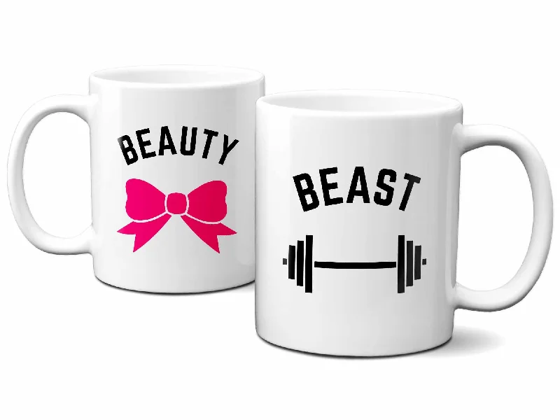 personalized coffee mug for birthday -Beauty and Beast Coffee Mugs