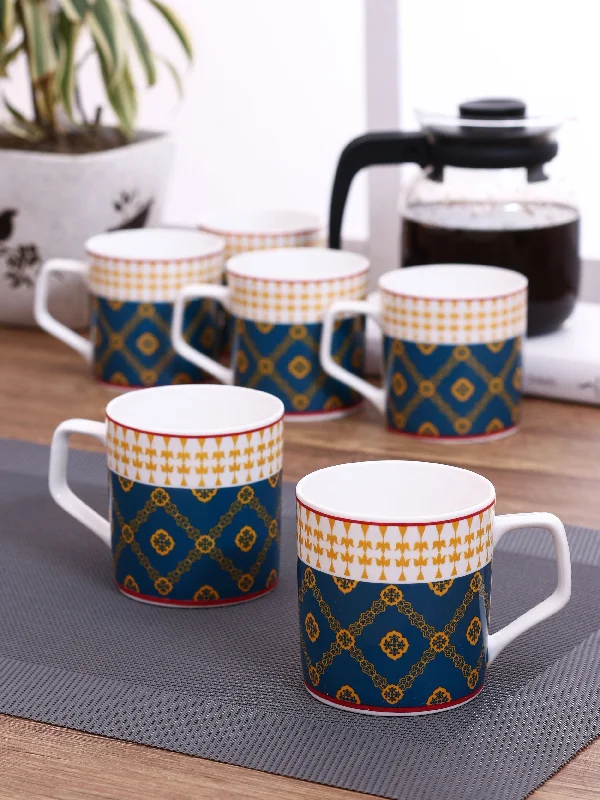 unique personalized tea cup -India Circus Swirling Safari Coffee & Tea Mug Set of 6, 175ml