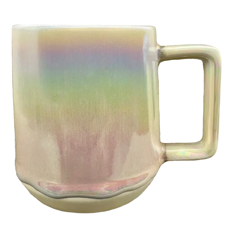 bamboo coffee cup -Iridescent Pearl Melt Rainbow 12oz Mug 2019 Starbucks