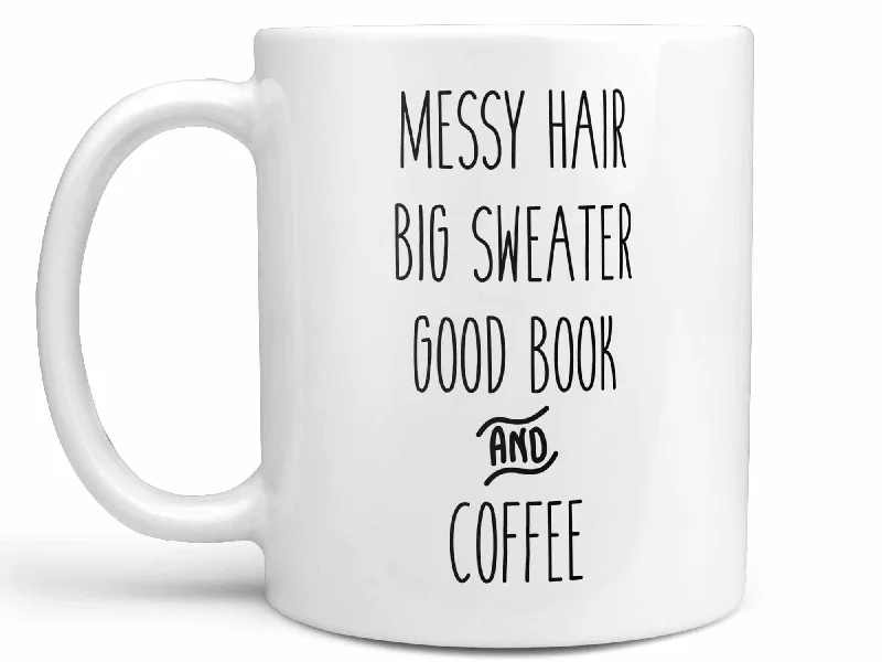 creative tea cup for gifts -Messy Hair Big Sweater Coffee Mug