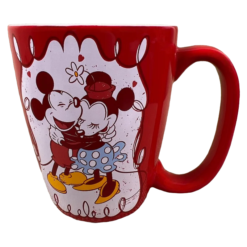 chic tea cup -Mickey Mouse & Minnie Mouse Hugging Love Mickey Mug Disney Store