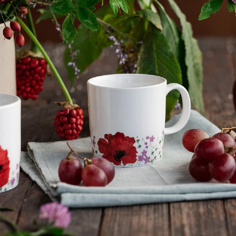 reusable glass coffee mug -Midnight in Mashobra- Scarlet Mugs(Set of 2 )