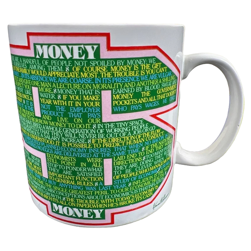 vintage coffee mug for gifts -Money Kenneth Grooms Mug The Toscany Collection