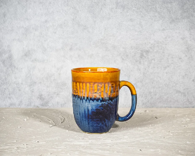 unique coffee cup -Mustard Vibe Ceramic Coffee Mug | 260 ml