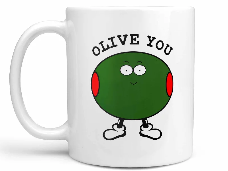 unique ceramic tea mug -Olive You Coffee Mug