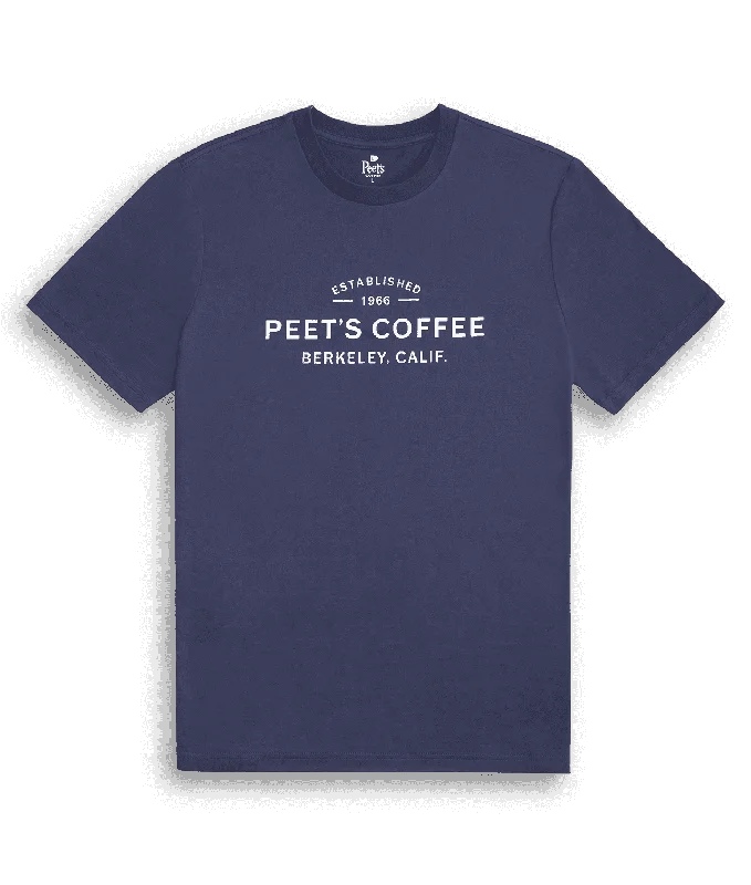 insulated coffee cup for cold drinks -Est. 1966 T-Shirt - Navy