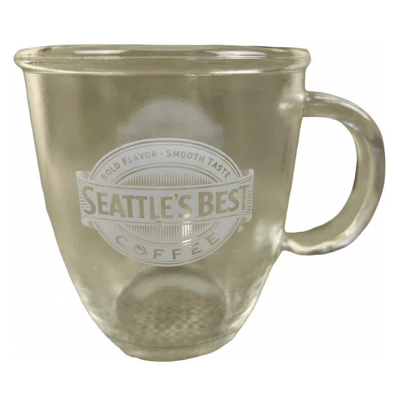 coffee cup for tea lovers -Seattle's Best Coffee Frosted Glass Mug