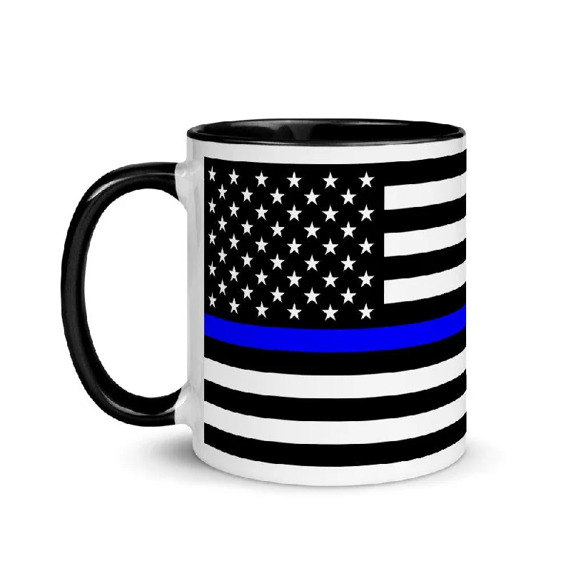 minimalist tea mug -Thin Blue Line Mug - 11 oz.