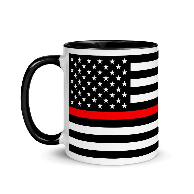 holiday-themed coffee mug -Thin Red Line Mug - 11 oz.