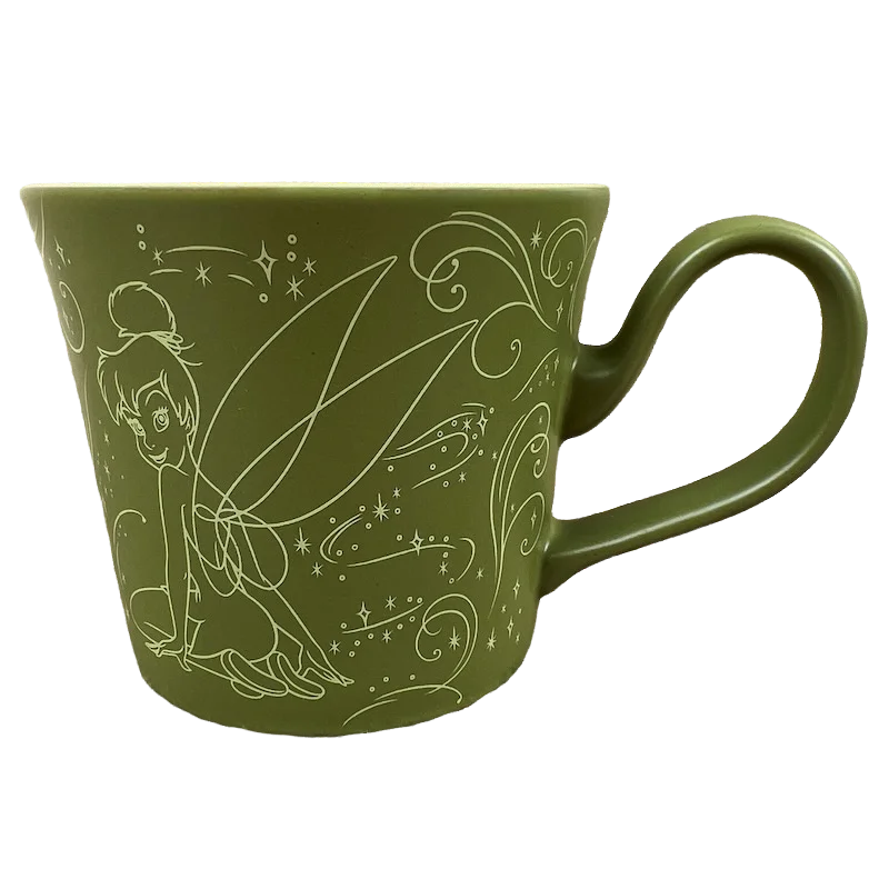 modern tea cup with design -Tinker Bell Outlines Sketch Mug Disney Store