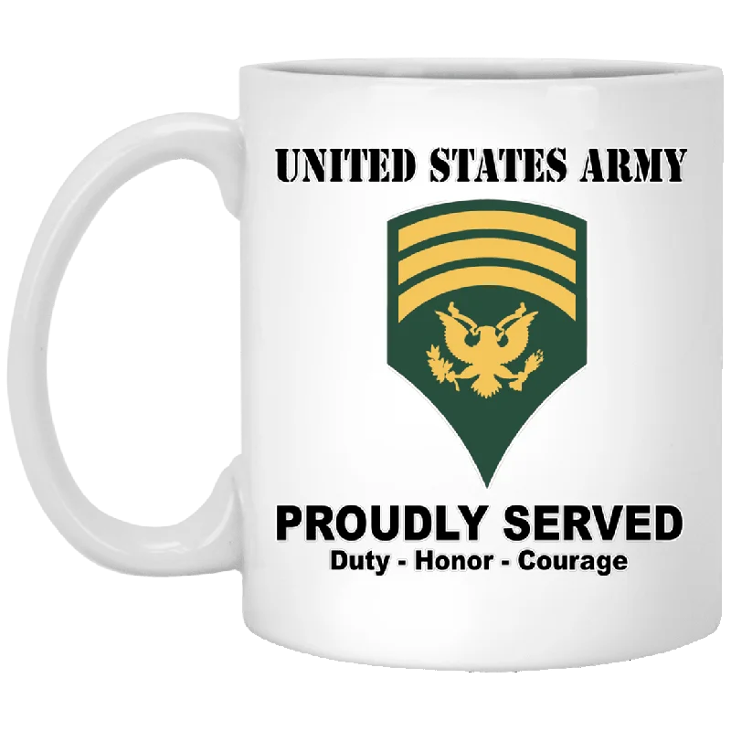 best thermal coffee mug -US Army E-7 SPC E7 Specialist Ranks White Coffee Mug - Stainless Travel Mug