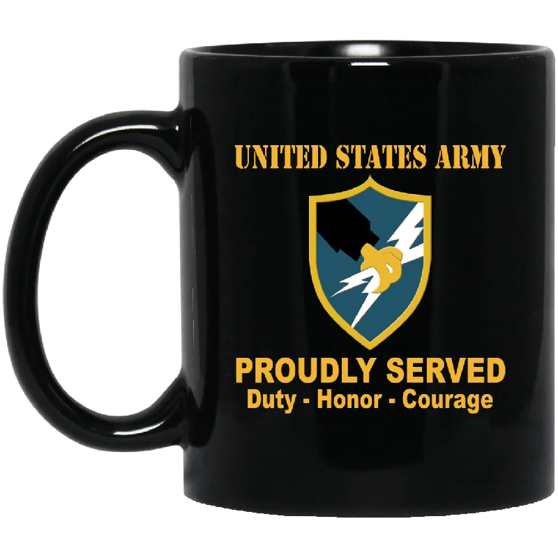 best travel coffee mug for work -US Army Security Agency Black Mug 11 oz - 15 oz