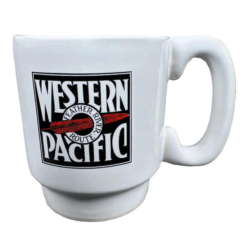 high-quality coffee mug for tea -Western Pacific Feather River Route Mug Chemin De Fer Industries