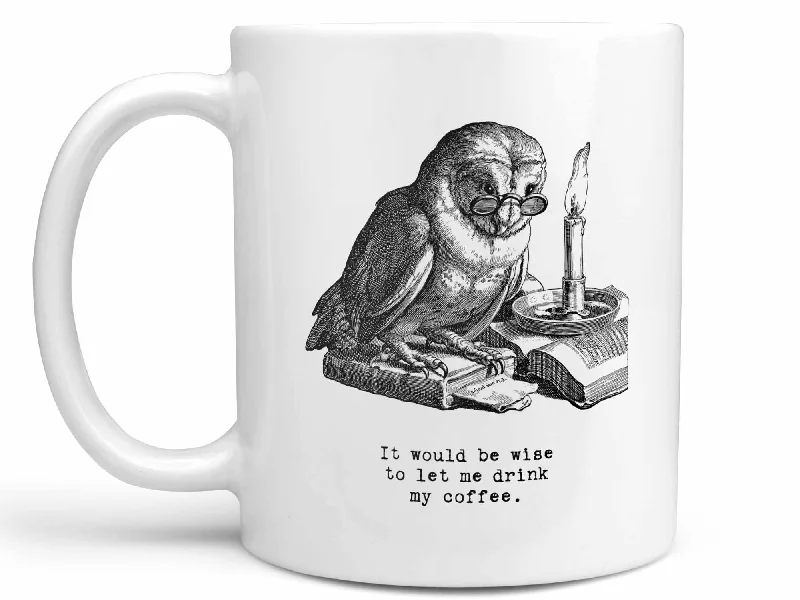 ceramic coffee mug with design -Wise Owl Coffee Mug