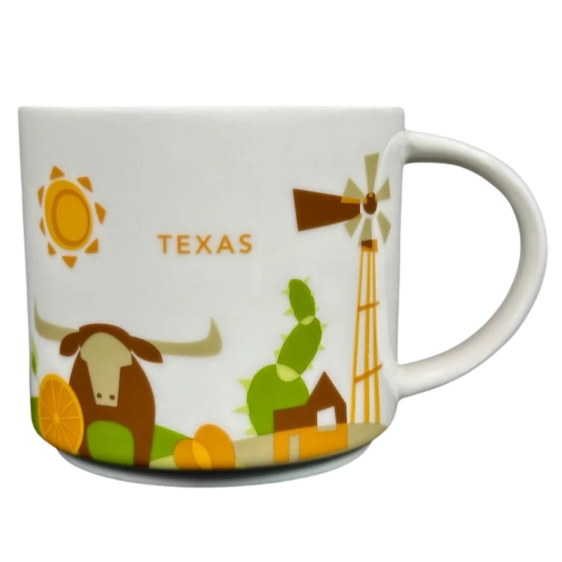 high-end coffee cup -You Are Here Collection Texas 14oz Mug 2015 Starbucks