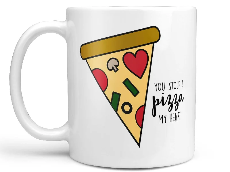 colorful coffee cup for office -You Stole a Pizza My Heart Coffee Mug