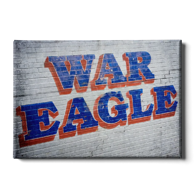 artistic geometric large cityscape paintings-Auburn Tigers - War Eagle Wall